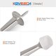 thumbnail image 4 of Topes de puerta KOVOSCH Solid Rigid, paquete de 2 con protector de pared, 4 of 6
