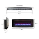 thumbnail image 1 of 48 inch Curved Front Wall Mounted Electric Fireplace with remote and multi color flame & emberbed, 1 of 3