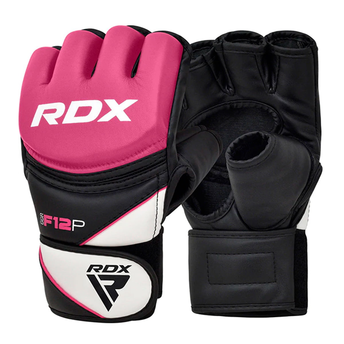 Guantillas Mma Rdx F12 Open Palm Grappling Pink - Ggr-f12p Talla L