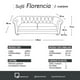 thumbnail image 4 of Sofa Florencia 2C Tela Velvet Chocolate, 4 of 4