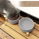 thumbnail image 3 of Cerámica perro y gato cuenco con soporte de madera antideslizante esmalte mate ponderado alimento agua conjunto para gatos y perros pequeños 13.5OZ, 3 of 3