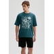 thumbnail image 1 of Polera Hombre Print Central Verde Oscuro, 1 of 4