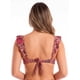 thumbnail image 2 of Bikini triangulo con vuelos estampado negro, 2 of 3