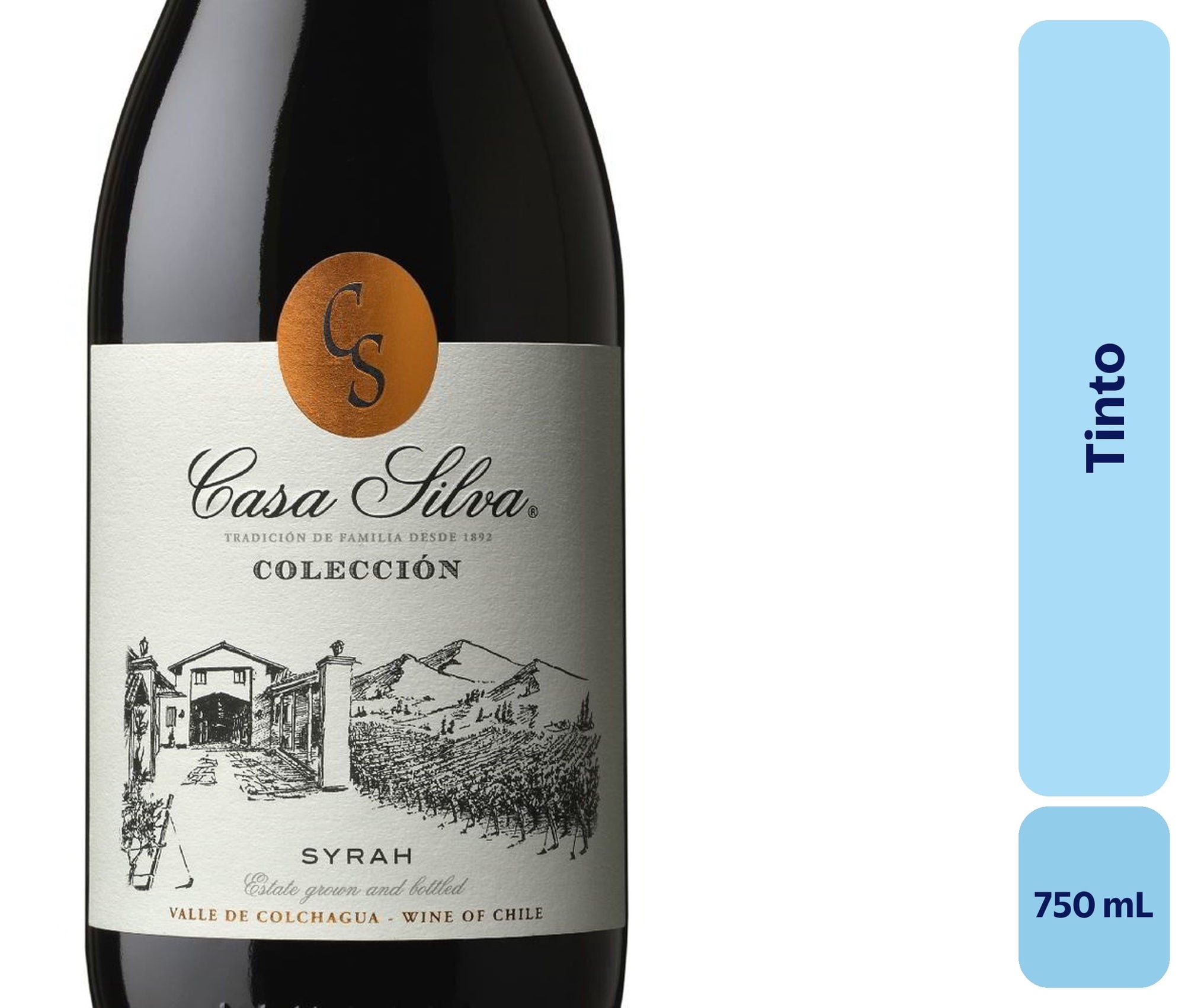 Vino Tinto Botella 750 mL Casa Silva
