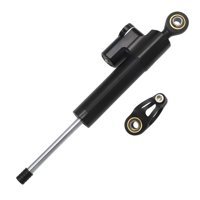 Ioensy - Estabilizador De Amortiguador De Dirección De Motocicleta, De Metal, Para La Mayoría De Motocicletas, Bicicletas De Calle, Color Negro