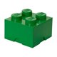 thumbnail image 1 of Caja de almacenamiento LEGO Brick 4 de Copenhague, color verde oscuro, 1 of 3