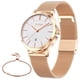 thumbnail image 1 of Set de relojes OLEVS para mujer en oro rosa con pulsera impermeable, 1 of 7