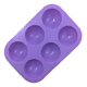 thumbnail image 3 of Moldes Silicona 6 Cavidades Semiesfera Repostería Pastelería Cl Violeta, 3 of 7