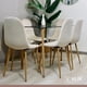 thumbnail image 2 of Comedor Mesa de Vidrio 120x80 con 6 Sillas Spoon Terciopelo Beige, 2 of 3