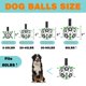 thumbnail image 2 of Pelota de fútbol para perros Domchan 23 cm interactiva para tirar, 2 of 7