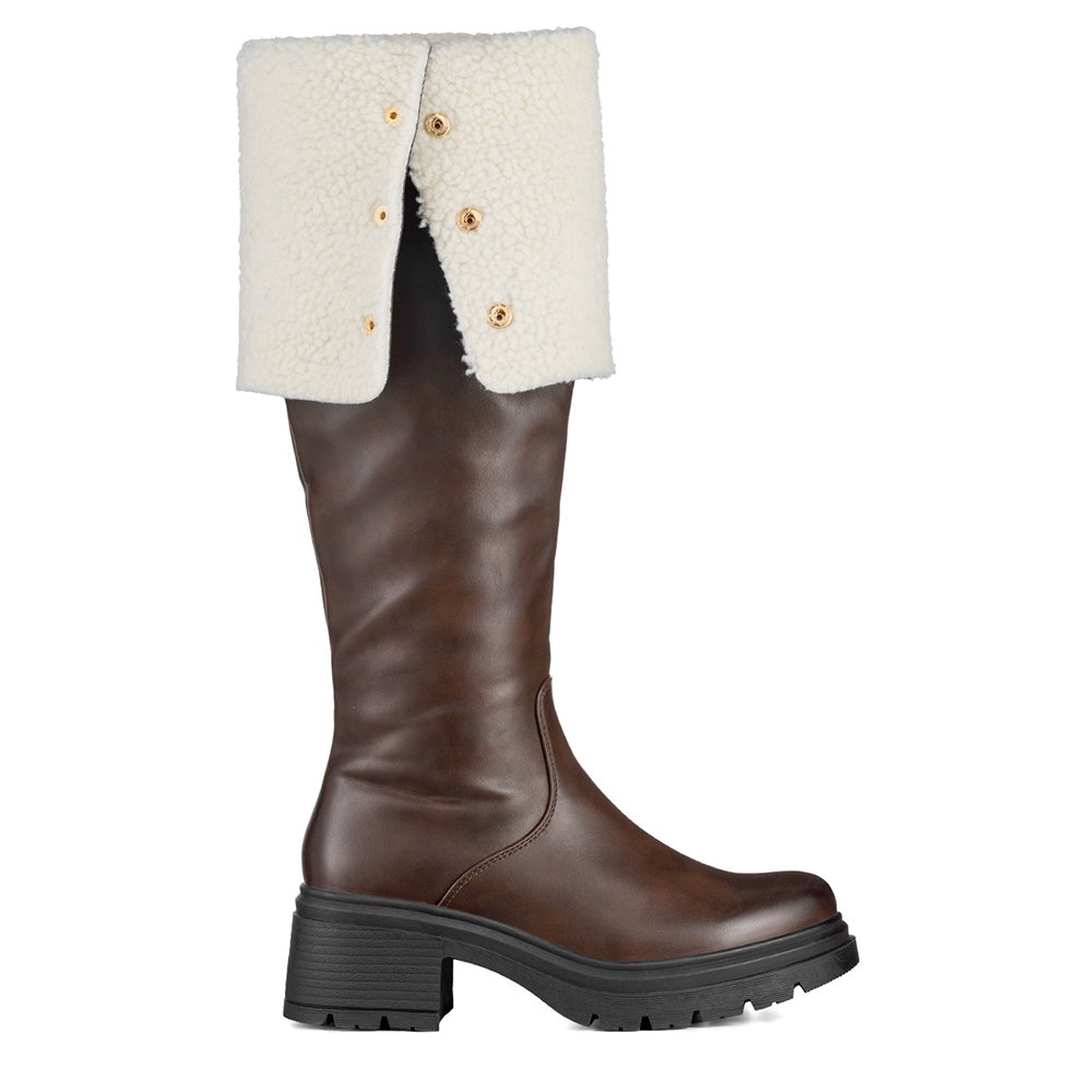 Botas Largas Mujer De Moda Comodo Tacon Grueso Weide Czy615