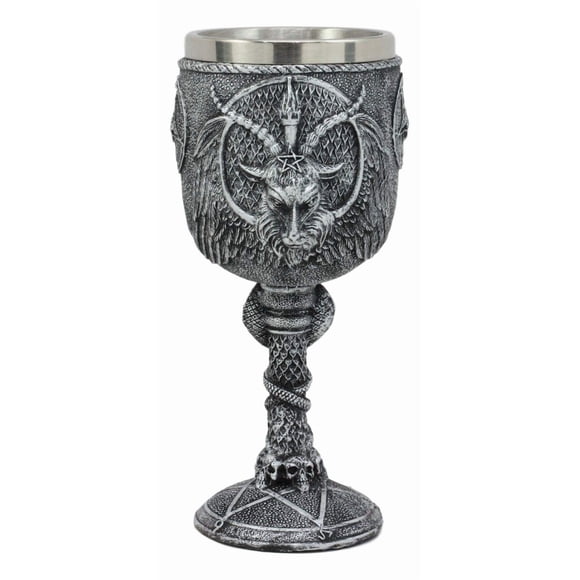 Copa de vino Pacific Giftware Baphomet Satanic Cult Resina 180 ml