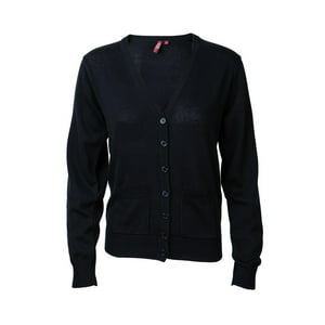 Jayson - Cardigan Manga Larga Mujer Azul Marino Xs