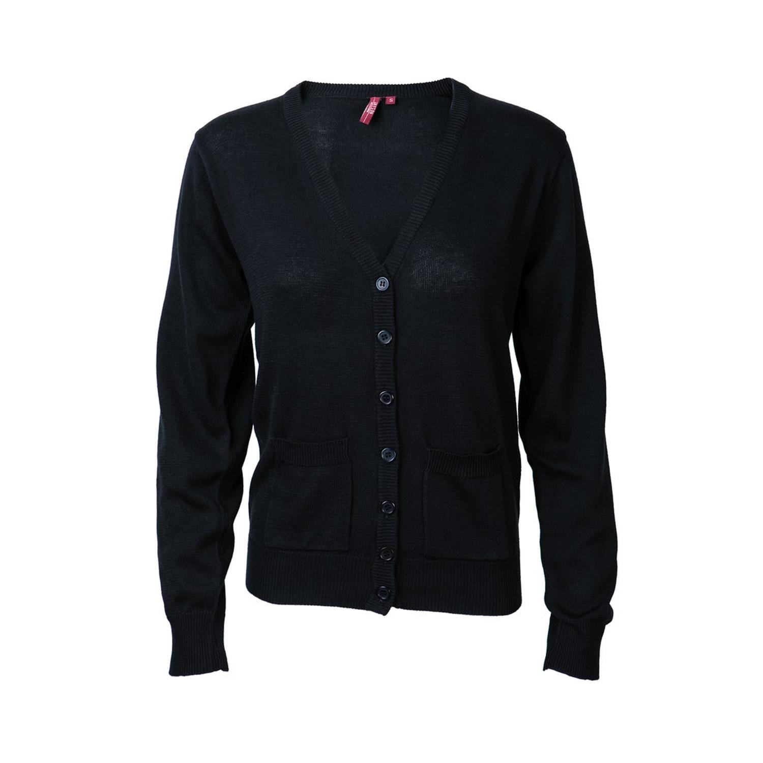Jayson - Cardigan Manga Larga Mujer Azul Marino S