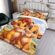 thumbnail image 3 of Rey León, Simba Conjunto de sábanas temático, trío de piezas, cómodo y amigable con la piel, diseño único, regalo de decoración para el hogar para familiares, amigos y fans,135cm *200cm, 3 of 6