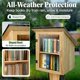 thumbnail image 2 of Caja de Biblioteca Exterior HAFTKD de Madera con Doble Estante, 2 of 8