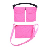 Magideal - 2 Uds Bolsa De Drenaje Suave Bolsa 2 Bolsillos Suministros Secado Rápido Rosa Ajustable