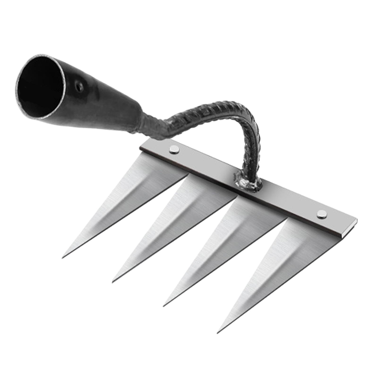 Ioensy - Azada De Horticultura De Varios Tamaños, Herramientas De Jardín Indispensables, Acero De 4 Dientes