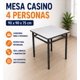 thumbnail image 1 of Mesa Comedor Industrial 4 Personas 90 x 90 cm Alta Resistencia, 1 of 6