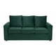 thumbnail image 1 of Sofa Kendy 3 Cuerpos Felpa Verde Botella, 1 of 6