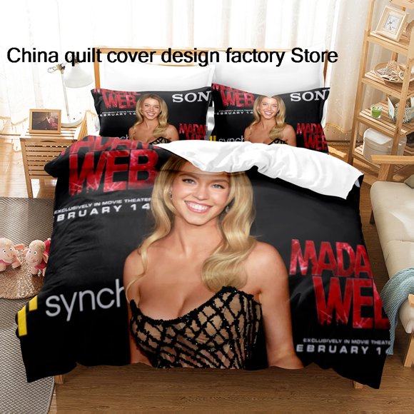 Sydney Sweeney Immaculate Bedding Set Single Twin Full Queen King Size Bed Set Adult Kid Bedroom Duvetcover Sets parure de litBed Sheets