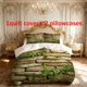 thumbnail image 1 of 3pcs Stone Wall Greenery Printed Bedding Set Duvet Cover and Pillowcases, 1 of 5