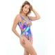 thumbnail image 2 of Traje de Baño Rebajado Argolla Estampado Azul, 2 of 3