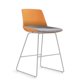 thumbnail image 1 of Taburete alto modelo Lian Naranjo, asiento Tapizado gris, 1 of 2