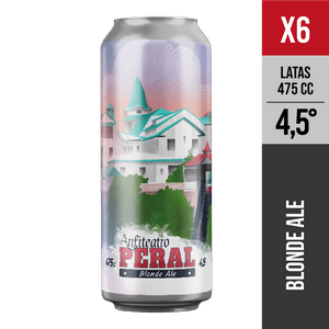 Anfiteatro - Pack X6 Peral, 4,5° (Blonde Ale) - Cerveza Artesanal Valparaiso - 475 Ml