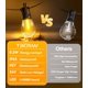 thumbnail image 2 of Luces de Cuerda para Exterior TBOSW 15 Bombillas 15m Impermeables con Control Remoto, 2 of 8
