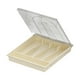 thumbnail image 3 of Organizador De Cubiertos, Cajón, Caja De Almacenamiento De Cubiertos, Vajilla, Bandeja Para Cubiertos De Oficina Con Tapa Transparente, 3 of 5
