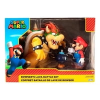 Playset Con Figura 6 Cm Browser Vs Mario Nintendo