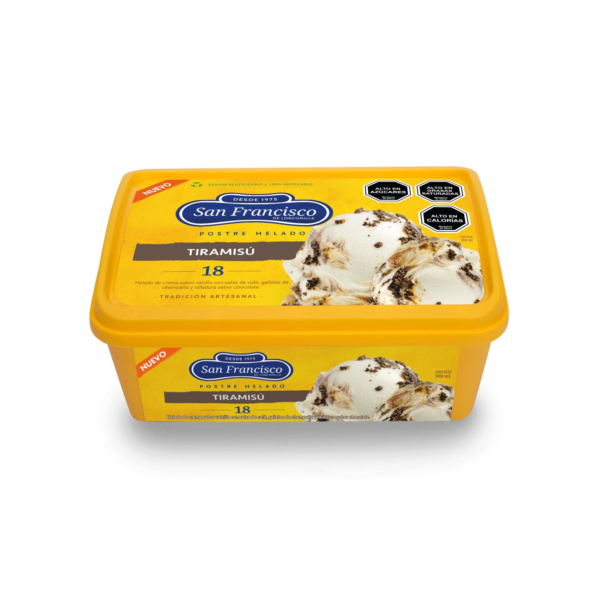 Helado Tiramisú Cassata 900 ml San Francisco