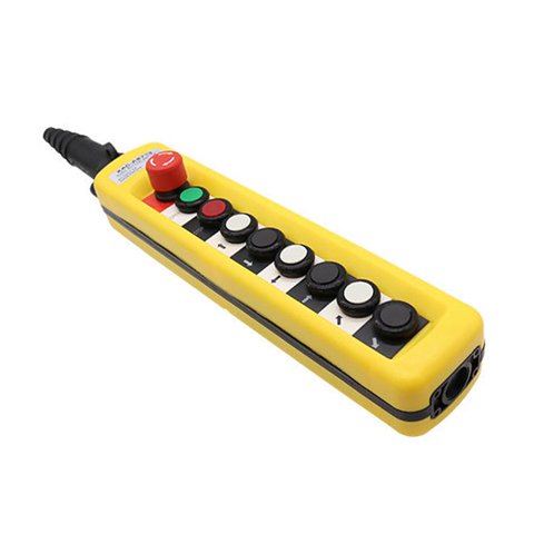 Magideal - Interruptor De Botón De Elevación Con Interruptores Básicos Industriales De Barril De Goma De Grúa De Elevación , Xac A8713