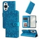 thumbnail image 4 of Funda tipo cartera FOXDOCK para Huawei Nova 11 , diseño girasol en relieve, cuero PU, cierre magnético, soporte y tarjetero, 4 of 5