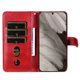 thumbnail image 2 of Funda tipo cartera para Google Pixel 8 con bolsillo con cremallera y ranuras para tarjetas – Función de soporte Rojo, 2 of 6