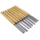 thumbnail image 2 of Set Profesional de Cinceles para Torneado de Madera Bastex 8 Piezas, 2 of 7