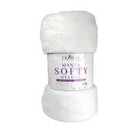 Manta Softy Lisa / Blanco – Doral 127×152 Cm.