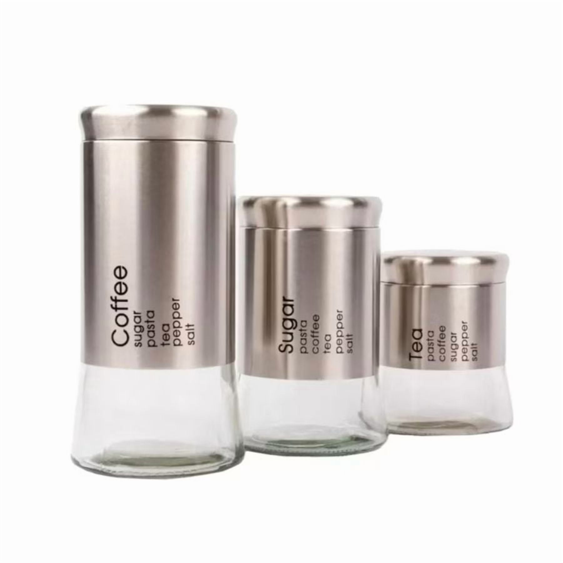 Aventura Store - Set 3 Frascos Vidrio Almacenadores Cocina