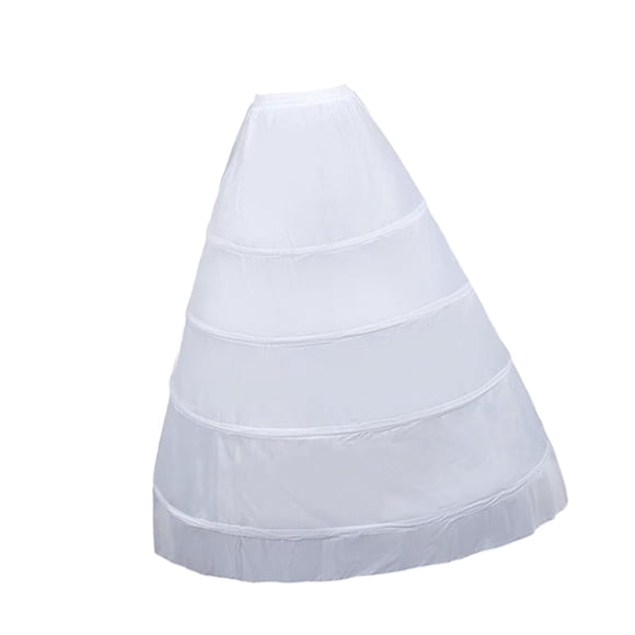 Crinolina de Boda Enagua para Vestido de Novia con Cintura Elástica Resistente Aro de Acero Adecuada para Presentaciones Fiestas Bodas Disfraces 4 aros