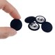 thumbnail image 4 of Uxcell 20 piezas Botón cubierto de tela de 20 mm Botones de costura redondos de metal para trajes, blusas, suéteres, azul marino, 4 of 5