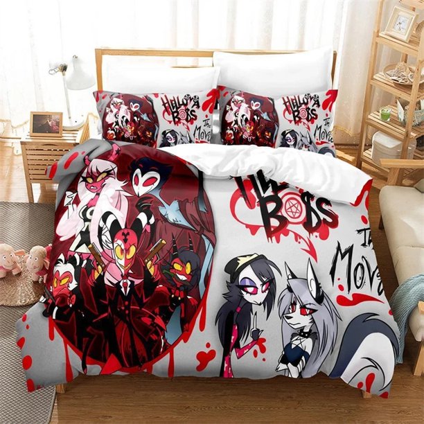 Helluva Boss Bedding SetDuvet Cover Comforter Bed Set Quilt Cover Pillowcase Boys Girls Adults