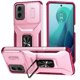 thumbnail image 1 of Funda Armada para Motorola Moto G 5G 2024 con Tapa Deslizante y Soporte Magnético Giratorio Rosa, 1 of 5