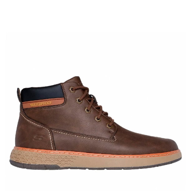 Botin Waterproof Hombre Skechers Garlan - Deno Chocolate 205235-CHOC