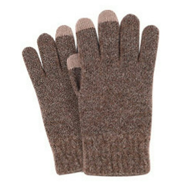 Guantes de invierno para mujer para clima frío, guantes térmicos con puños para conducir.
