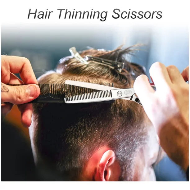 Pack De Barberia Peluqueria Instrumentos Tijeras Capa Peines Verde