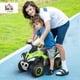 thumbnail image 2 of Auto de paseo para niños Aosom Ride Racer con LED y música, verde, 2 of 9