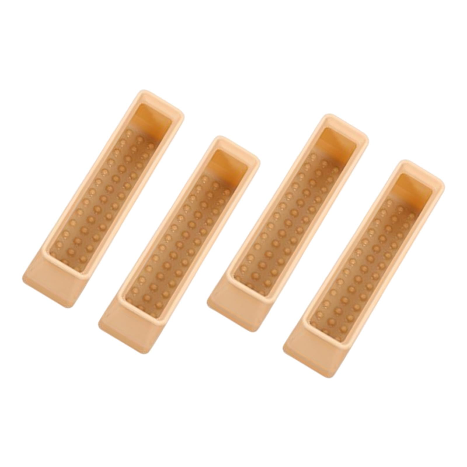 Bothyi - 4x Almohadillas Para Pies De Silla Mute Home Decor Rectangular Para Sofá Accesorio Amarillo