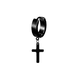thumbnail image 1 of Aros y pendientes para hombre, 15 pares, color negro, 1 of 3