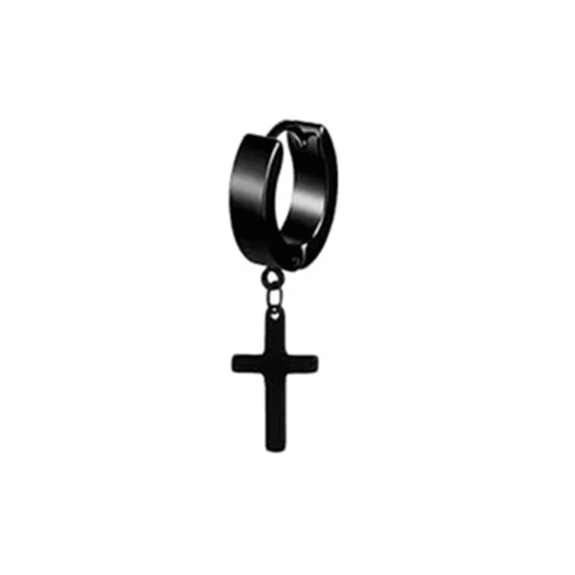 Genérico - Aros Y Pendientes Para Hombre, 15 Pares, Color Negro